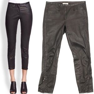 Phillip Lim Leather Jodhpur Zipper Crop Pants Moto